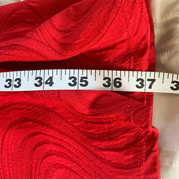 Sandra Darren Red Dress size:12 - Picture 6 of 10